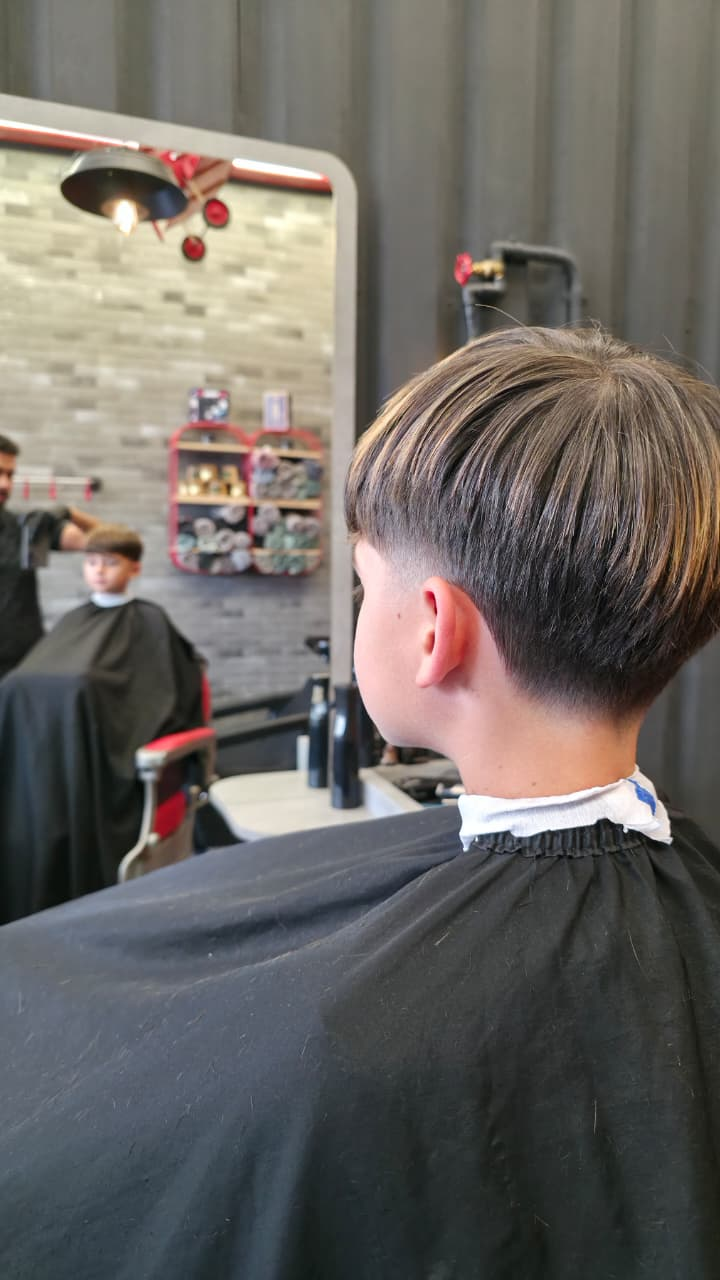 Child haircut at YEŞİLKAYA